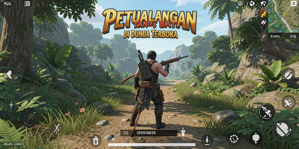 Screenshot gameplay 8G8G menampilkan petualangan di dunia terbuka yang menakjubkan.