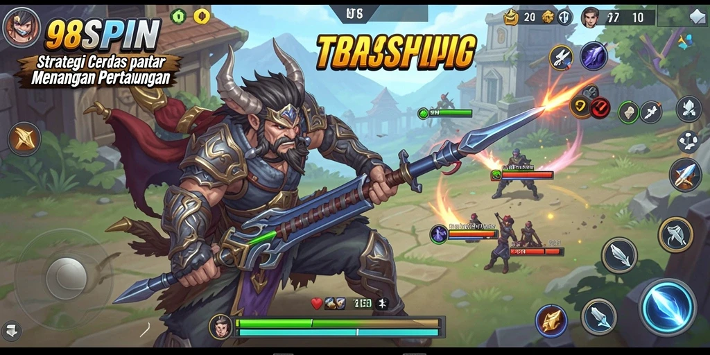 Screenshot gameplay 98SPIN dengan strategi yang menegangkan.