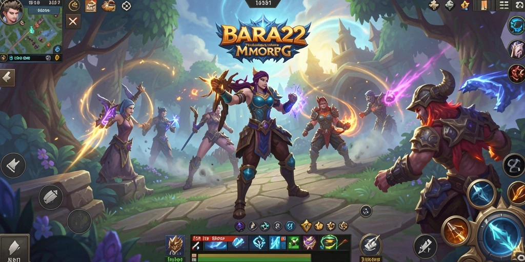 Tangkapan layar BARA22 menampilkan aksi seru dalam petualangan MMORPG.