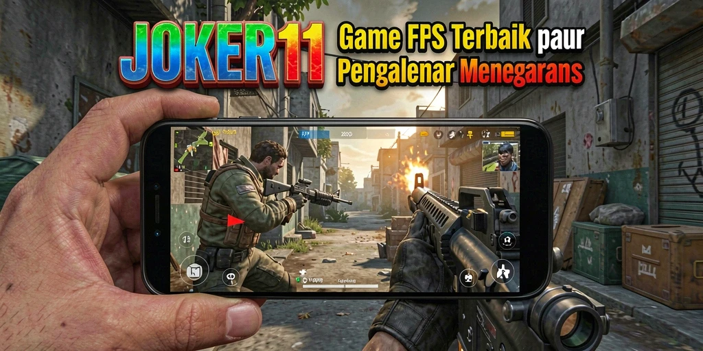 Screenshot JOKER11 menampilkan aksi pertempuran intens di medan perang.