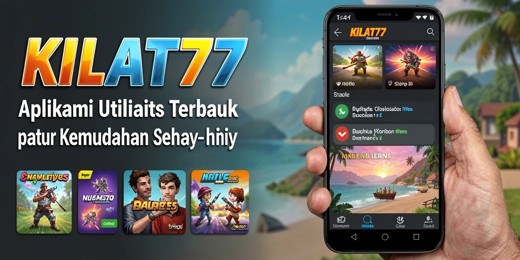 Tampilan interaktif aplikasi KILAT77 yang memudahkan pengguna.