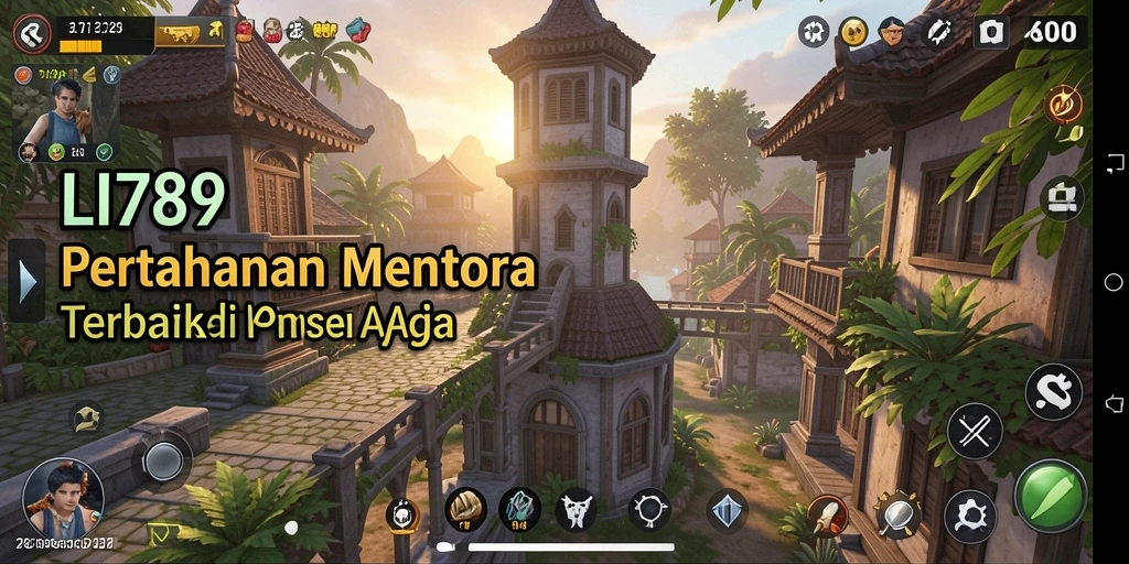 Tangkapan layar utama LI789 menunjukkan aksi menara pertahanan yang mendebarkan.