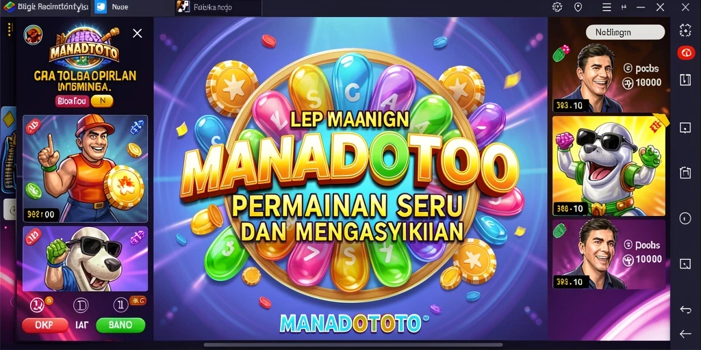 Tampilan seru gameplay Bingo di MANADOTOTO.
