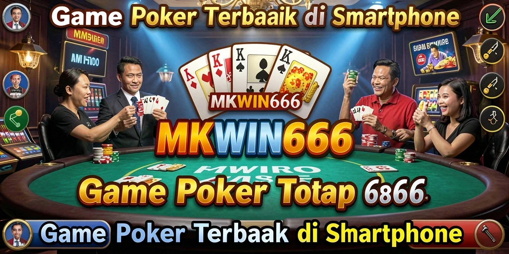 Tampilan screenshot utama MKWIN666 yang menampilkan aksi seru permainan Poker.