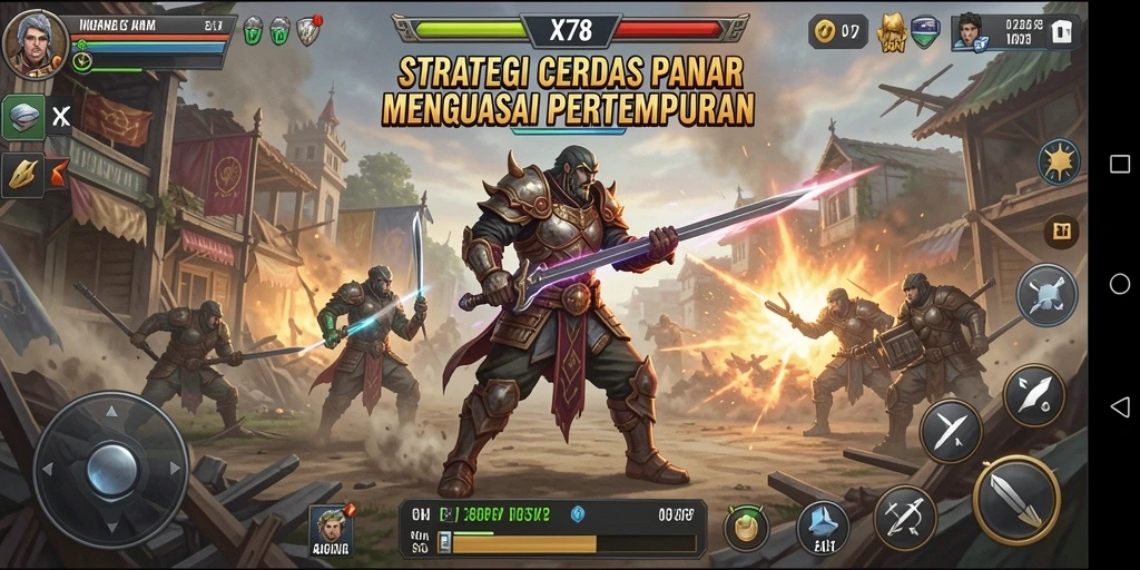 Tampilan menarik dari pertempuran strategi di X78.